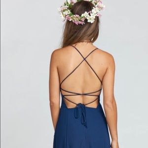 SMYM Godshaw Gown Rich Navy Crisp